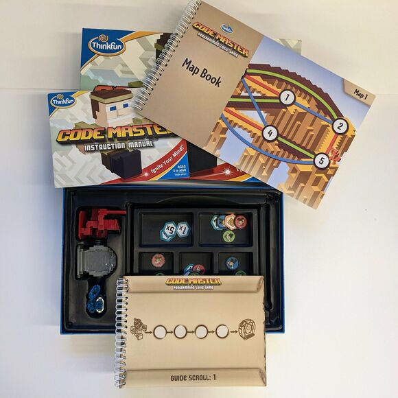 Code Master Programming Logic Game - Complete (Think Fun, 2015) - Picture 2 of 5